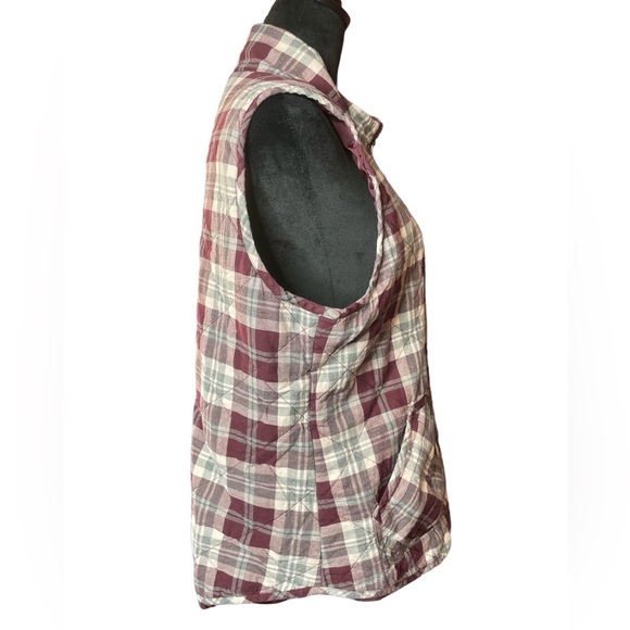 Maurice’s Plaid Quilted Puffer Vest - Picture 3 of 9